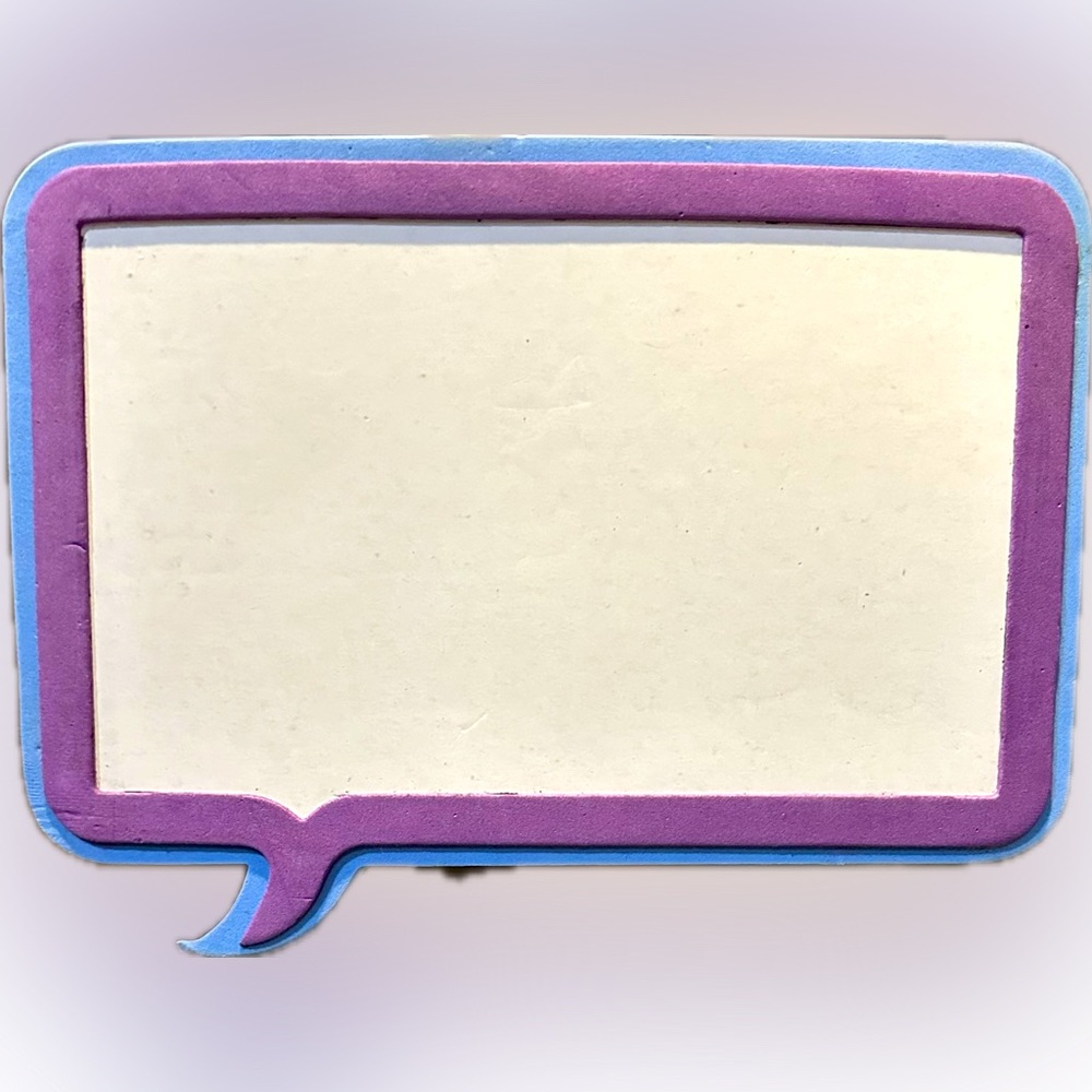 VTG MAGNETIC DRY ERASE LOCKER
REFRIGERATOR MESSAGE WHITEBOARD PURPLE BLUE SCHOOL